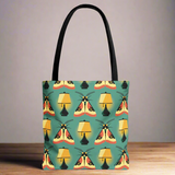 Moth Loves Lamp 13"x13" Tote Bag