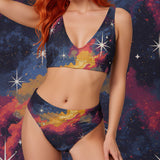 Galaxy Glam High-waisted Bikini Set