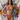 Watercolor Stripe High-waisted Bikini Set