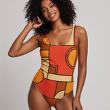 Mid-Mod Blocks One-Piece Swimsuit