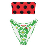 Ladybug Dot Bandeau Bikini Set