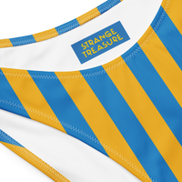 Sunflower Stripe Bandeau Bikini Set