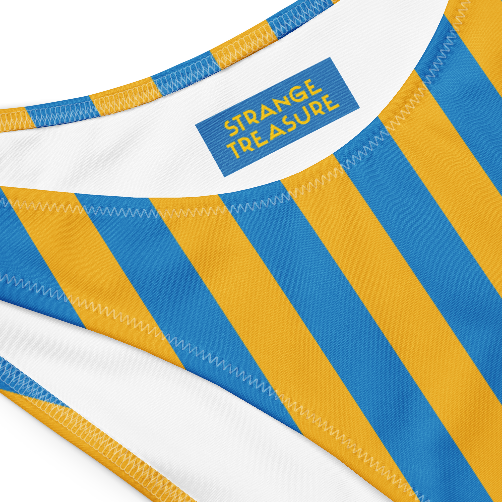 Sunflower Stripe Bandeau Bikini Set