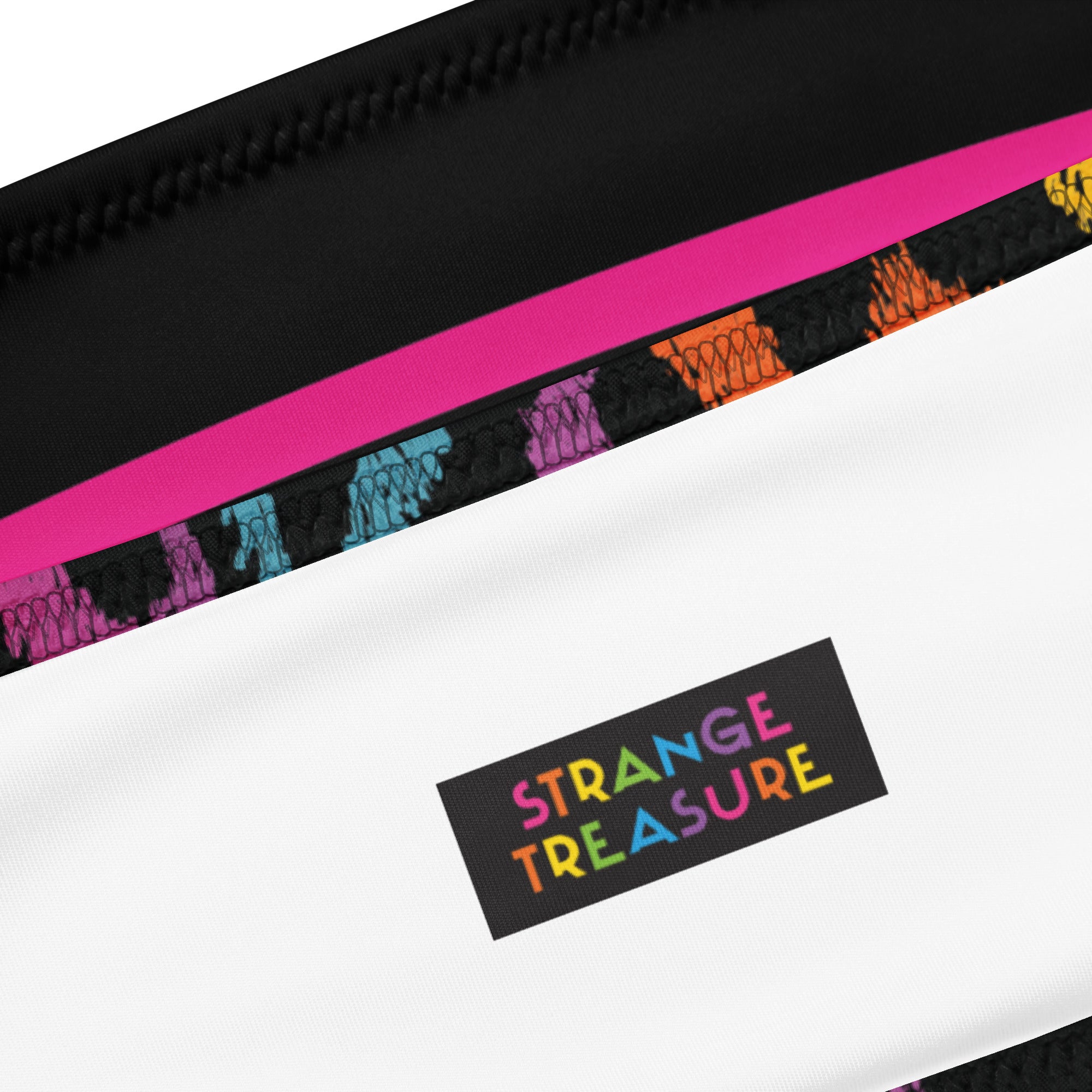 Rainbow Animal Bandeau Bikini Set