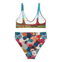 Impressionist High-waisted Bikini Set