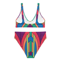 Deco Prism High-waisted Bikini Set