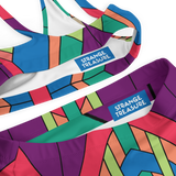 Deco Prism High-waisted Bikini Set