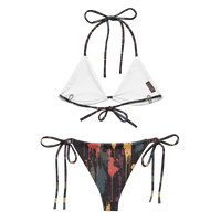 Paint Drips String Bikini Set