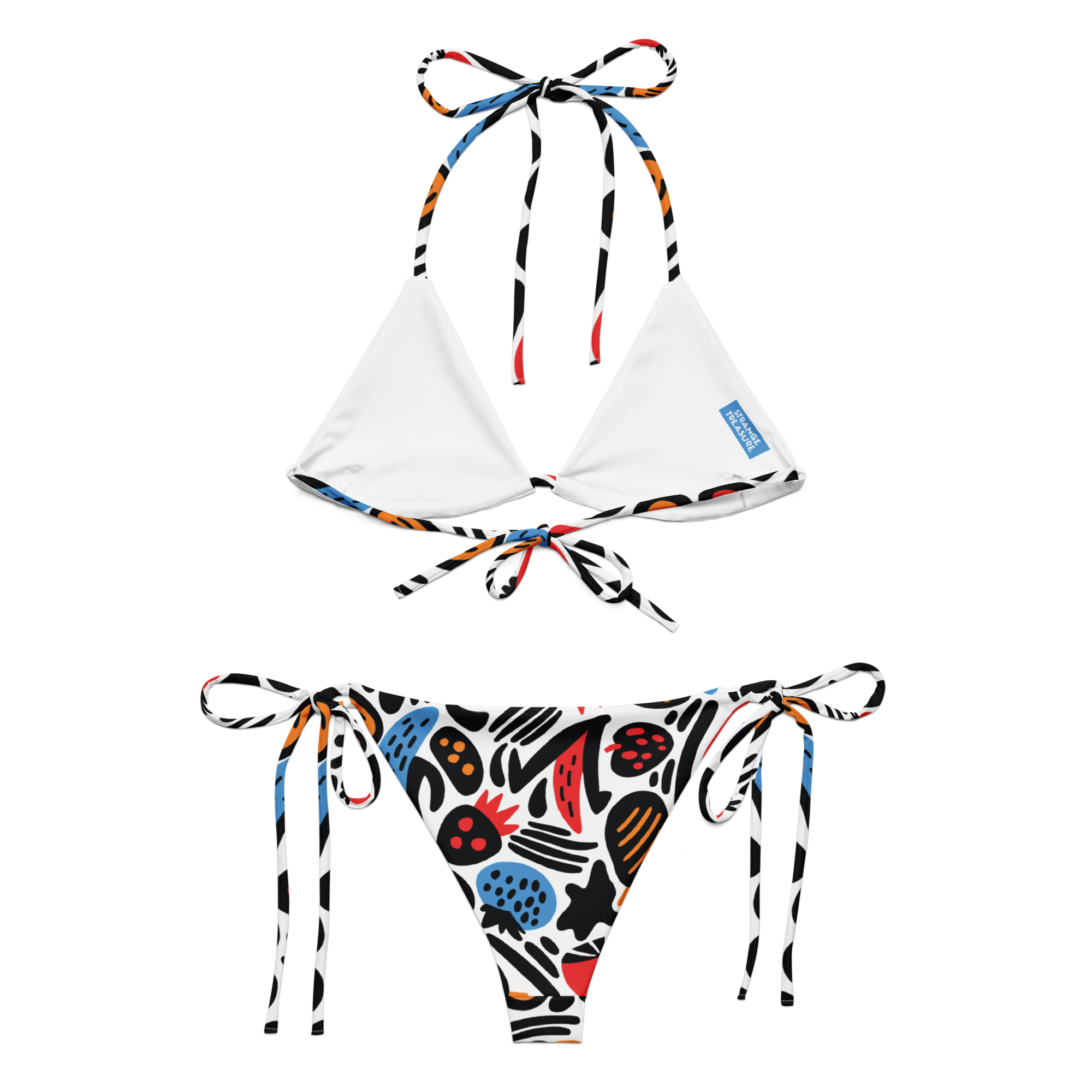 Mid-Mod Fruit String Bikini Set