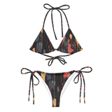 Paint Drips String Bikini Set
