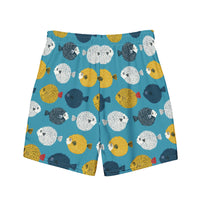 Puffer Fish Mens Swim Trunks