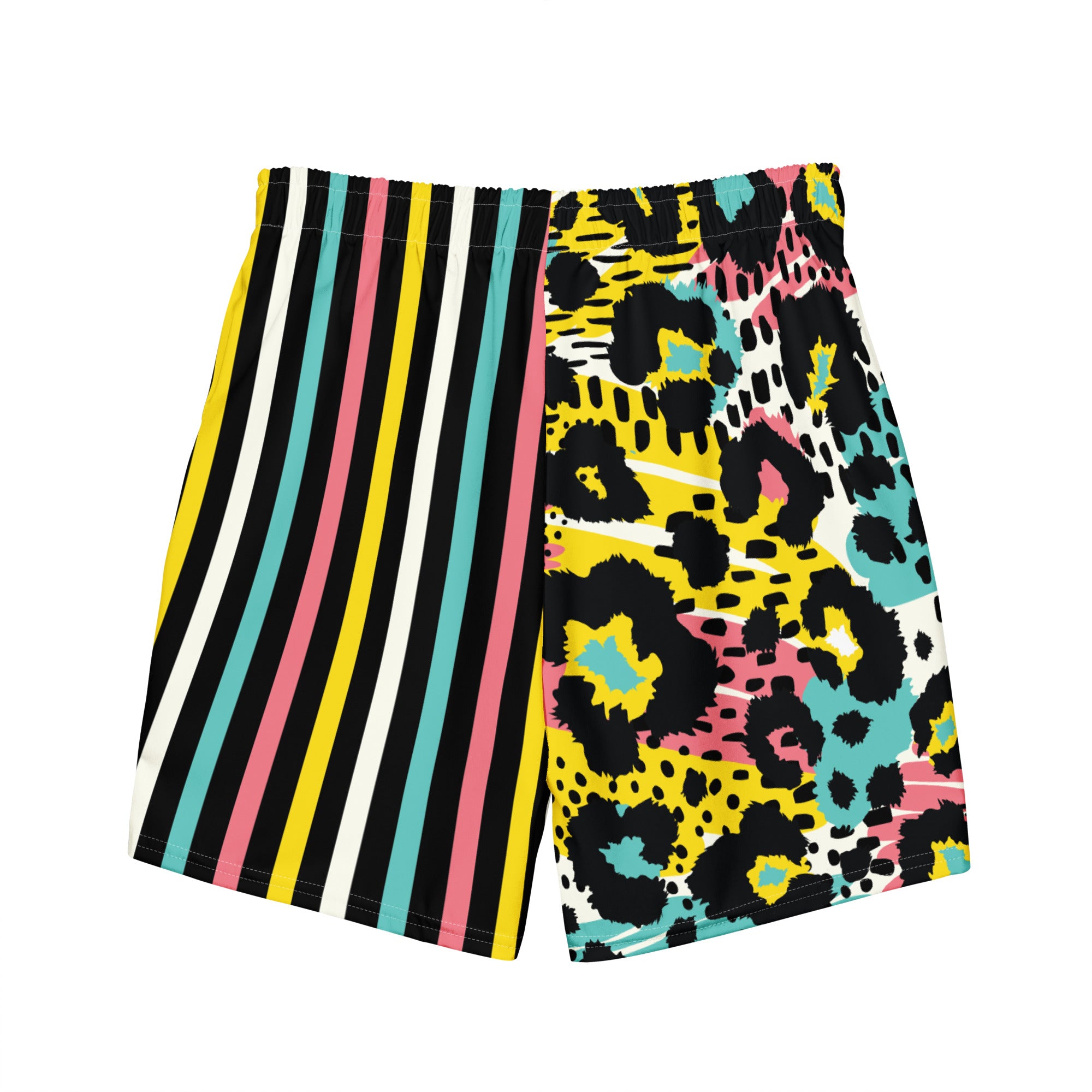 Mix Print Animal Mens Swim Trunks