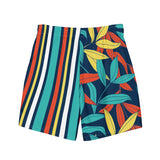 Mixed Print Jungle Mens Swim Trunks