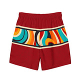Color Wave Mens Swim Trunks