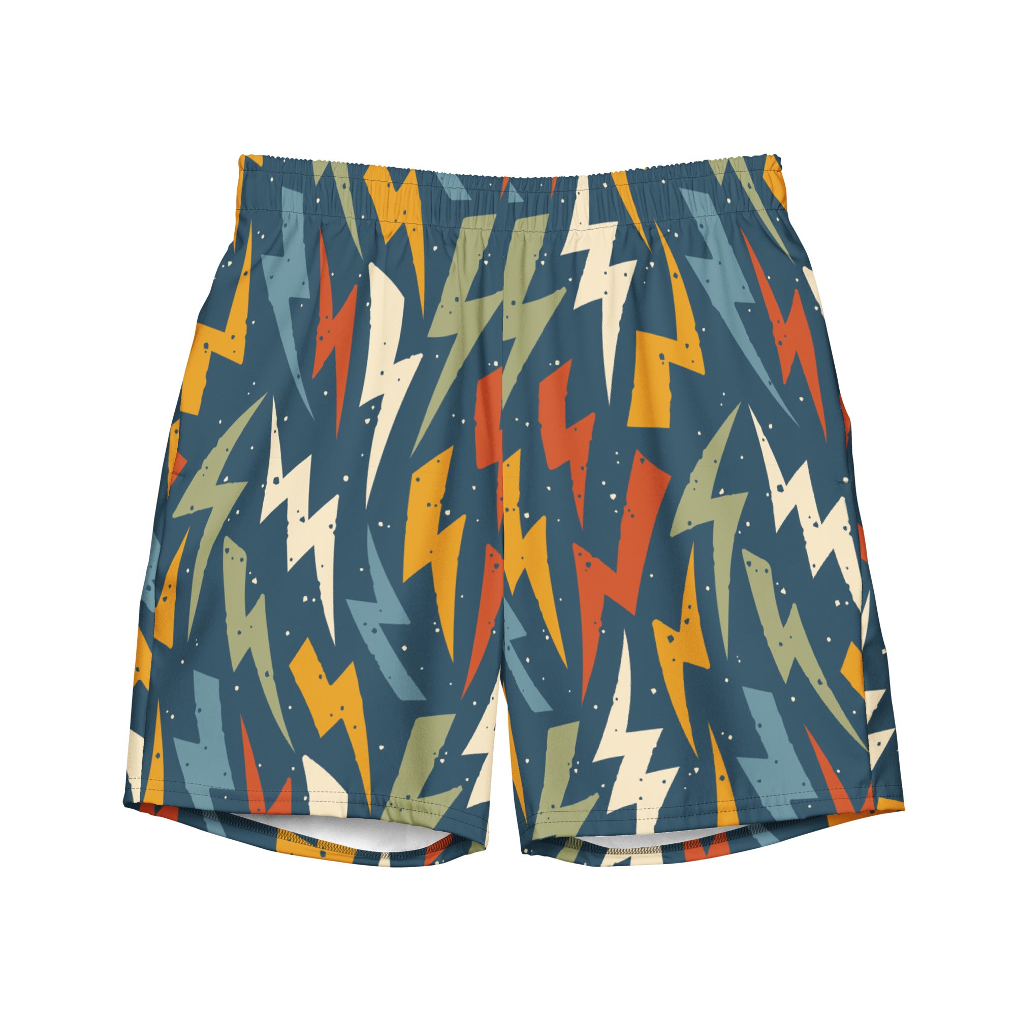 Lightning Bolts Mens Swim Trunks