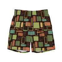 Mid-Mod Patchwork Mens Swim Trunks