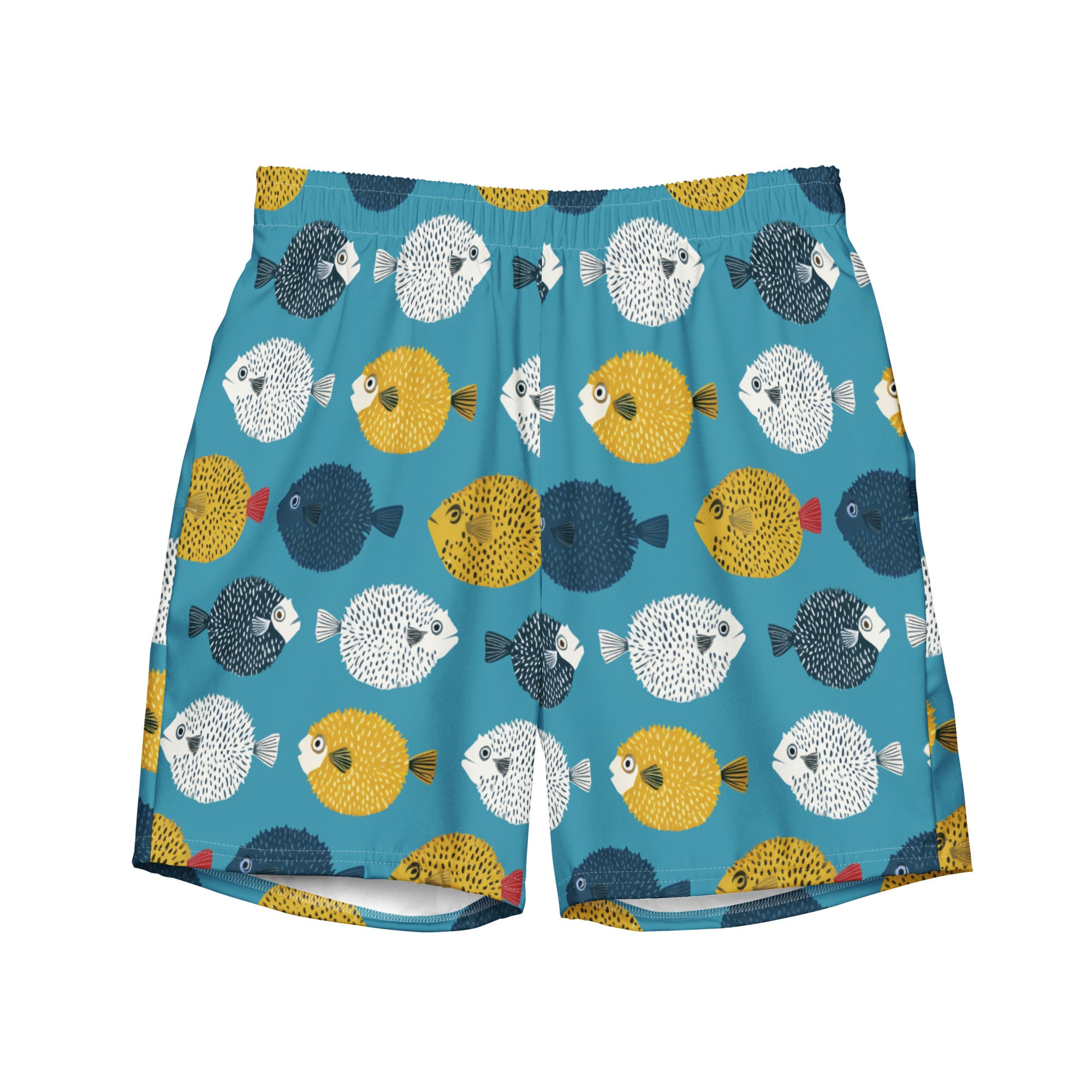 Puffer Fish Mens Swim Trunks