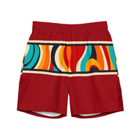 Color Wave Mens Swim Trunks