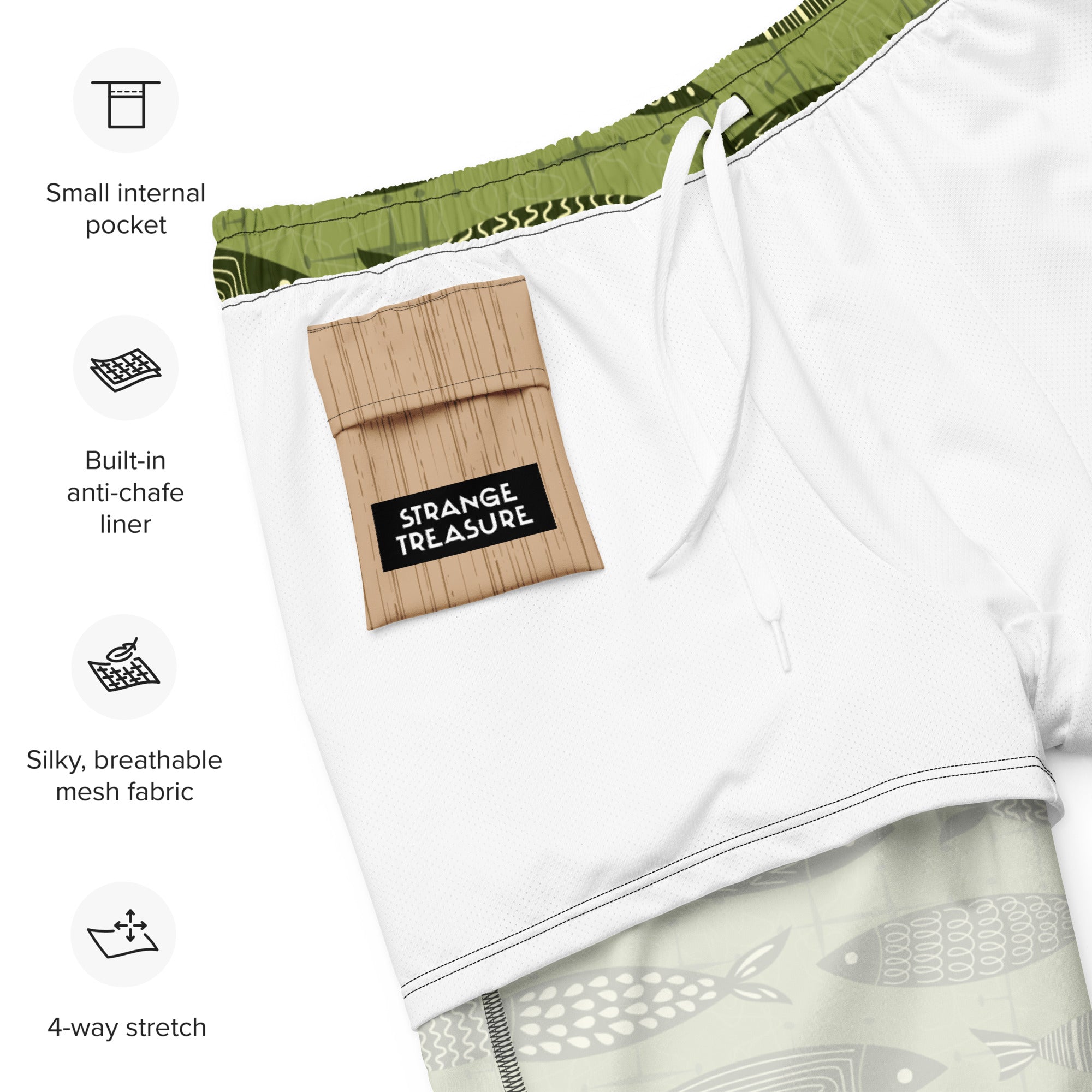 Fresh Catch Mens Swim Trunks