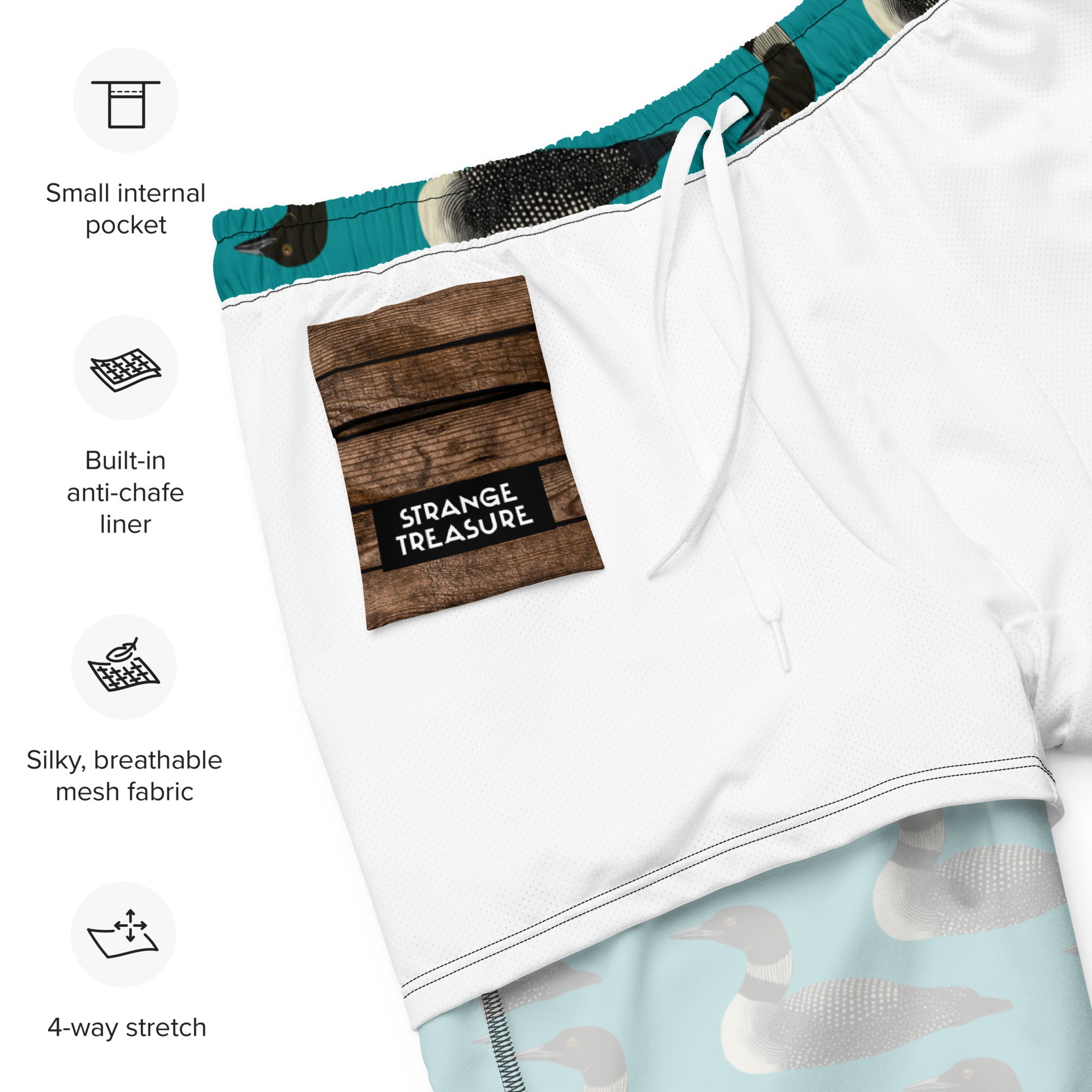 Lake Loons Mens Swim Trunks