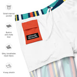 Mixed Print Jungle Mens Swim Trunks
