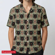 Black Widow Button-Down Shirt