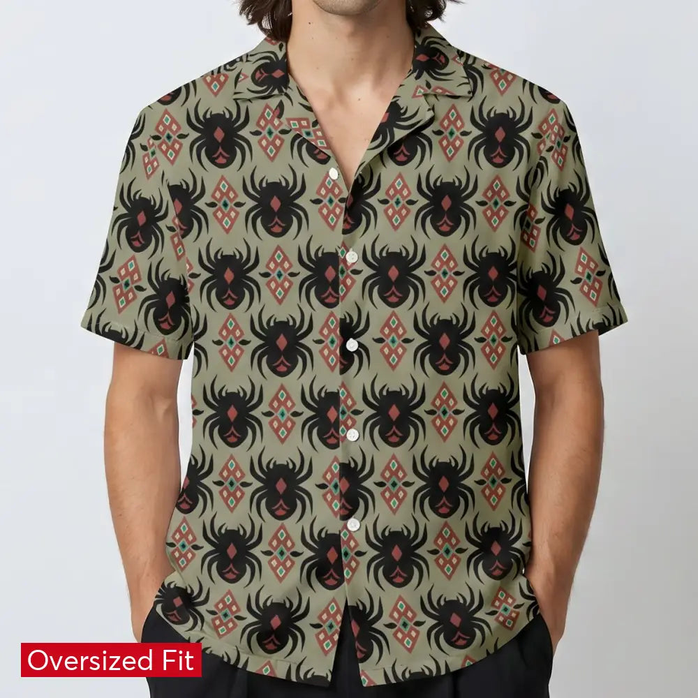 Black Widow Button-Down Shirt
