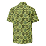 Monkey Stencil Button-Down Shirt