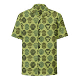 Monkey Stencil Button-Down Shirt