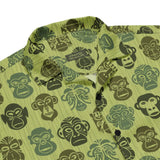 Monkey Stencil Button-Down Shirt