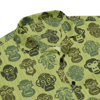 Monkey Stencil Button-Down Shirt
