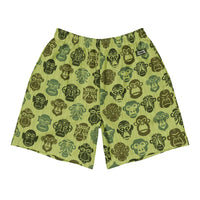 Monkey Stencil Casual Long Shorts