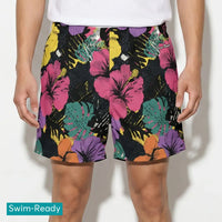 Pop Art Hibiscus Casual Unisex Shorts