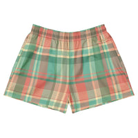 Sherbet Plaid Casual Unisex Shorts