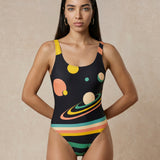 Cosmic Rings One-Piece Swimsuit