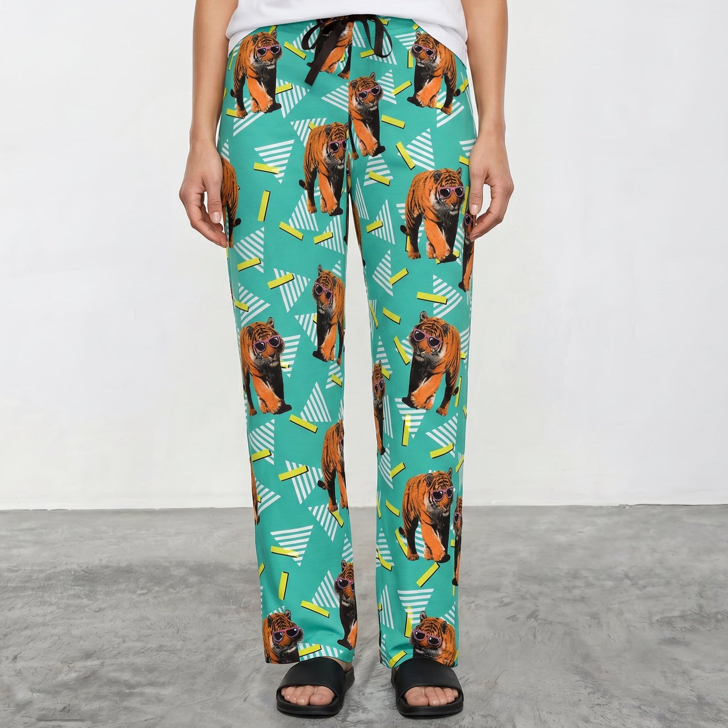 80's Tiger Womens Pajama Pants