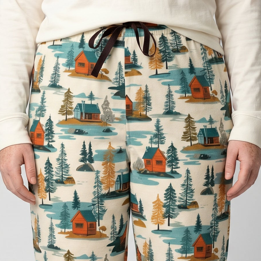 Mid-Mod Lakehouse Womens Pajama Pants