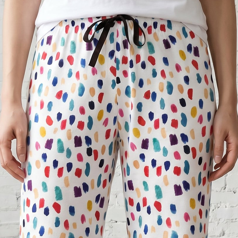 Painty Dot Womens Pajama Pants