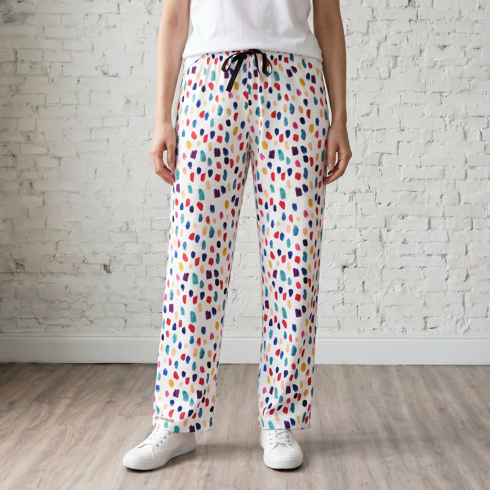 Painty Dot Womens Pajama Pants