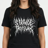 Strange Treasure Black Metal Logo Tee