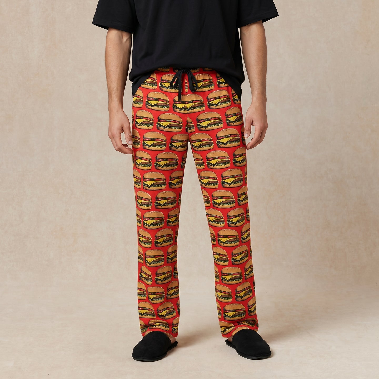 Cheeseburger Mens Pajama Pants