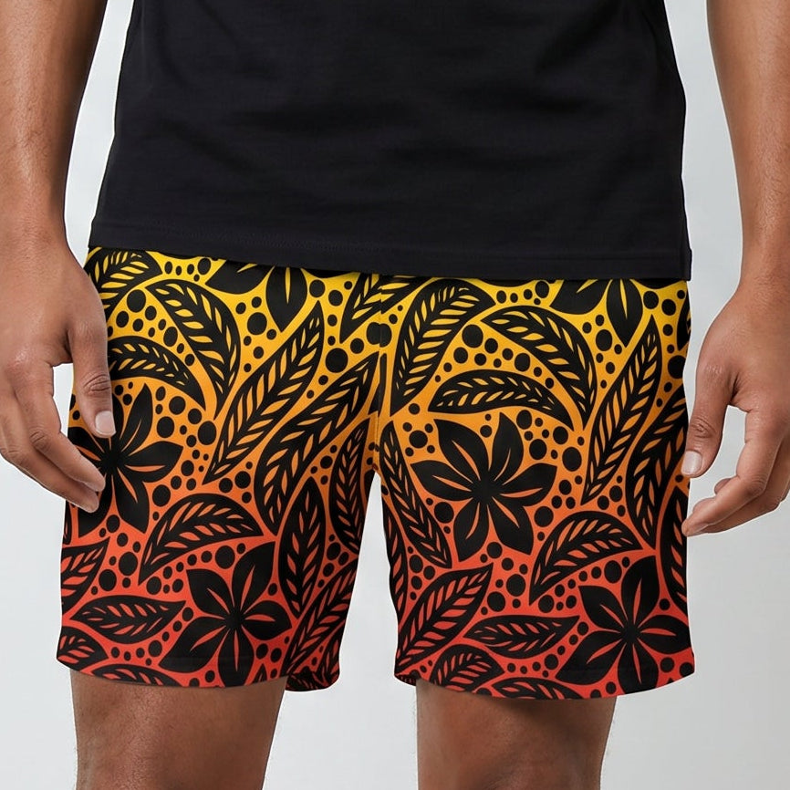 Sunset Jungle Mens Swim Trunks