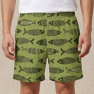 Fresh Catch Mens Swim Trunks