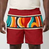Color Wave Mens Swim Trunks
