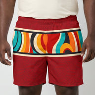 Color Wave Mens Swim Trunks