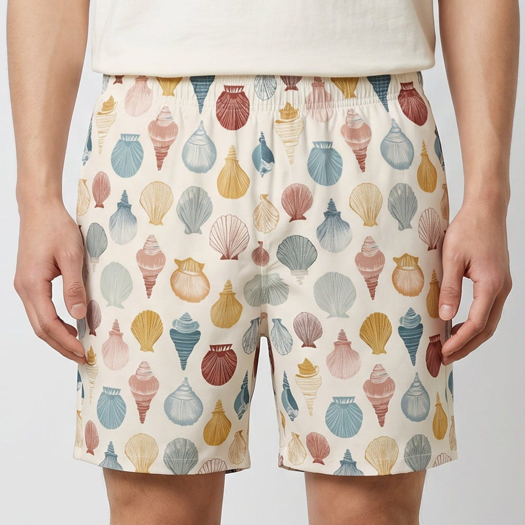 Seashells Mens Swim Trunks