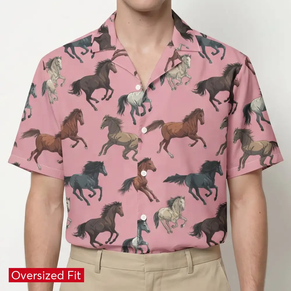 Wild Horses Button-Down Shirt